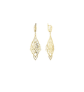 Damen Clip-On Tropfen Ohrringe mit 14K Gold platiert0