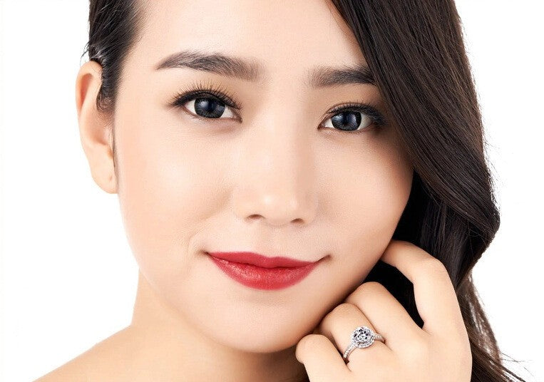 Damen Ring 925 Sterling Silber Diamantring aus Sterlingsilber verstellbar4