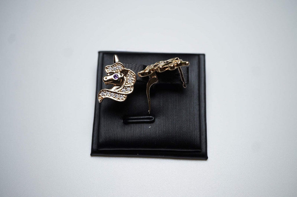 Einhorn-Ohrringe mit Rosegold vergoldet für Mädchen5