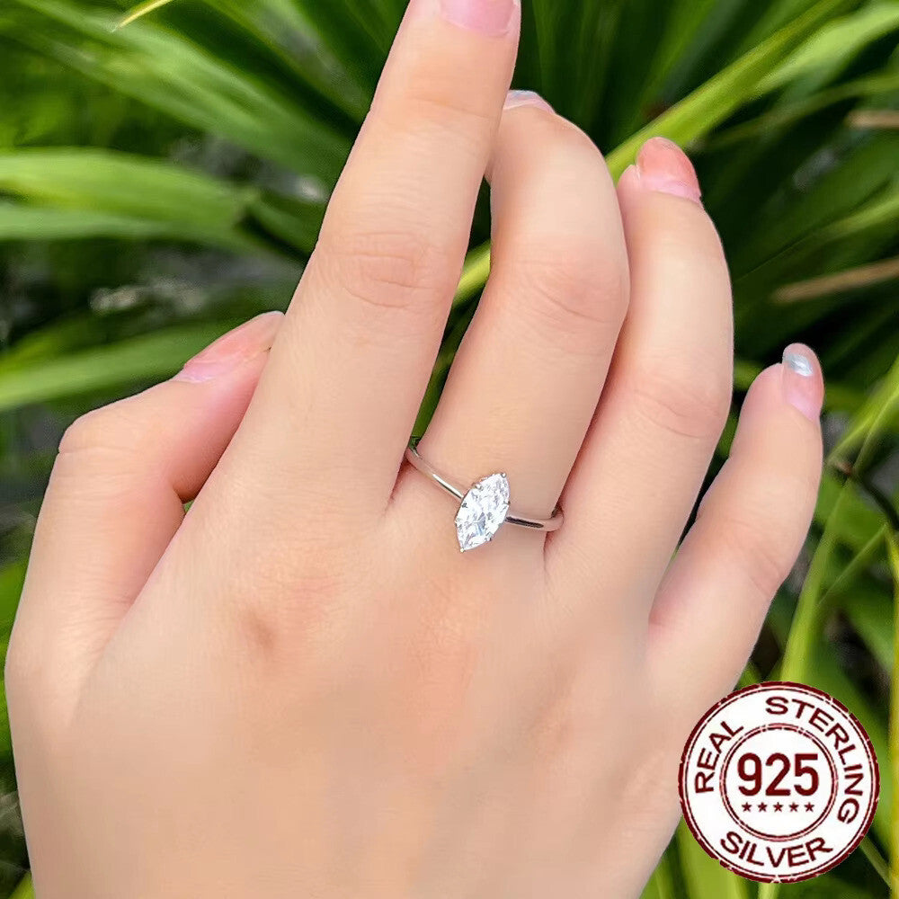 Damenring 925 Sterling Silber Zirkonia Ring Damen Verlobungsring Schmuck3