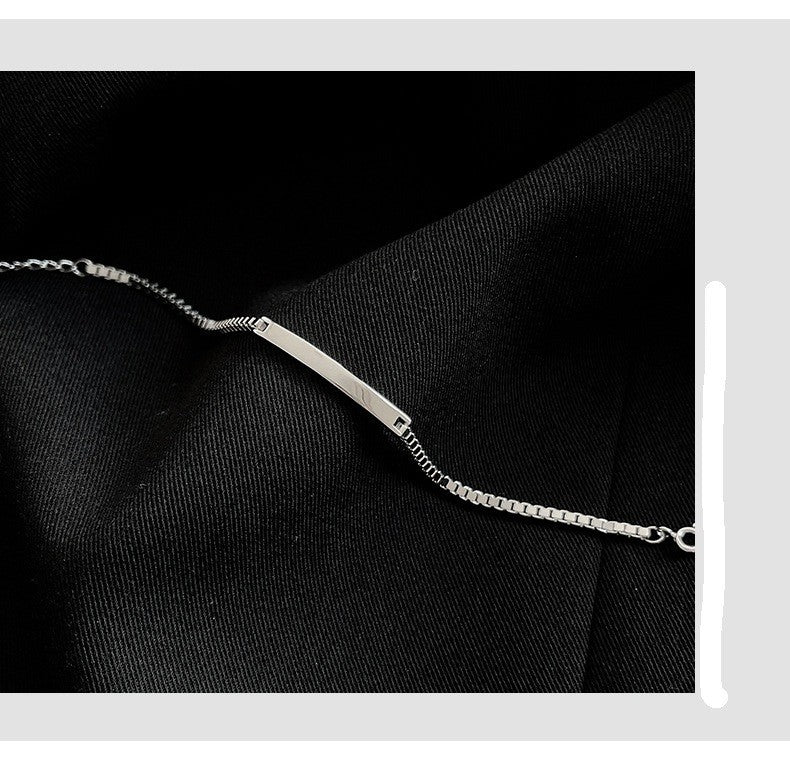 Luxuriöses Armband aus 925er Sterlingsilber, schlicht und einzigartig, minimalis3