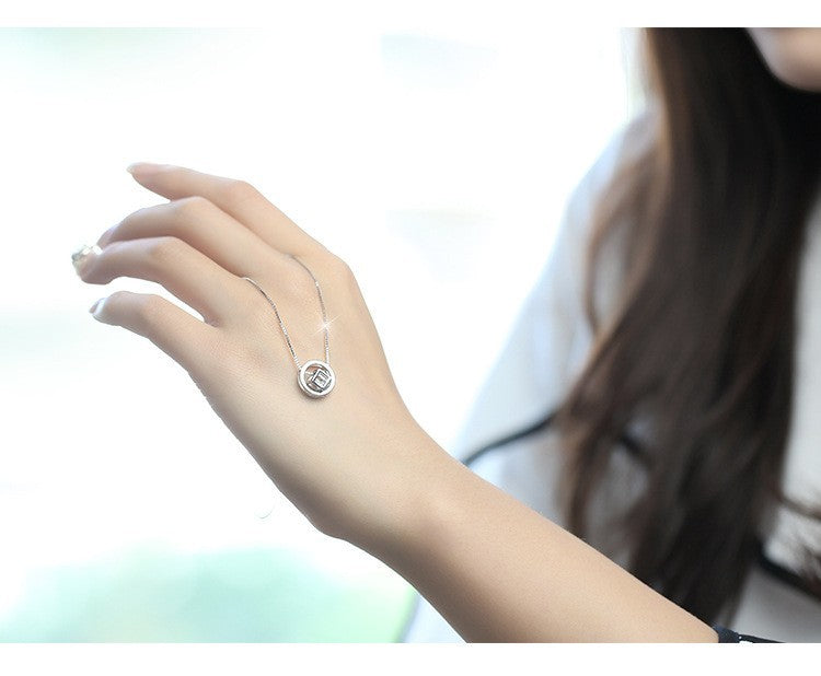 Damen Halsketten S925 Sterlingsilber im Rubik's Cube-Design mit Diamantenbesatz10