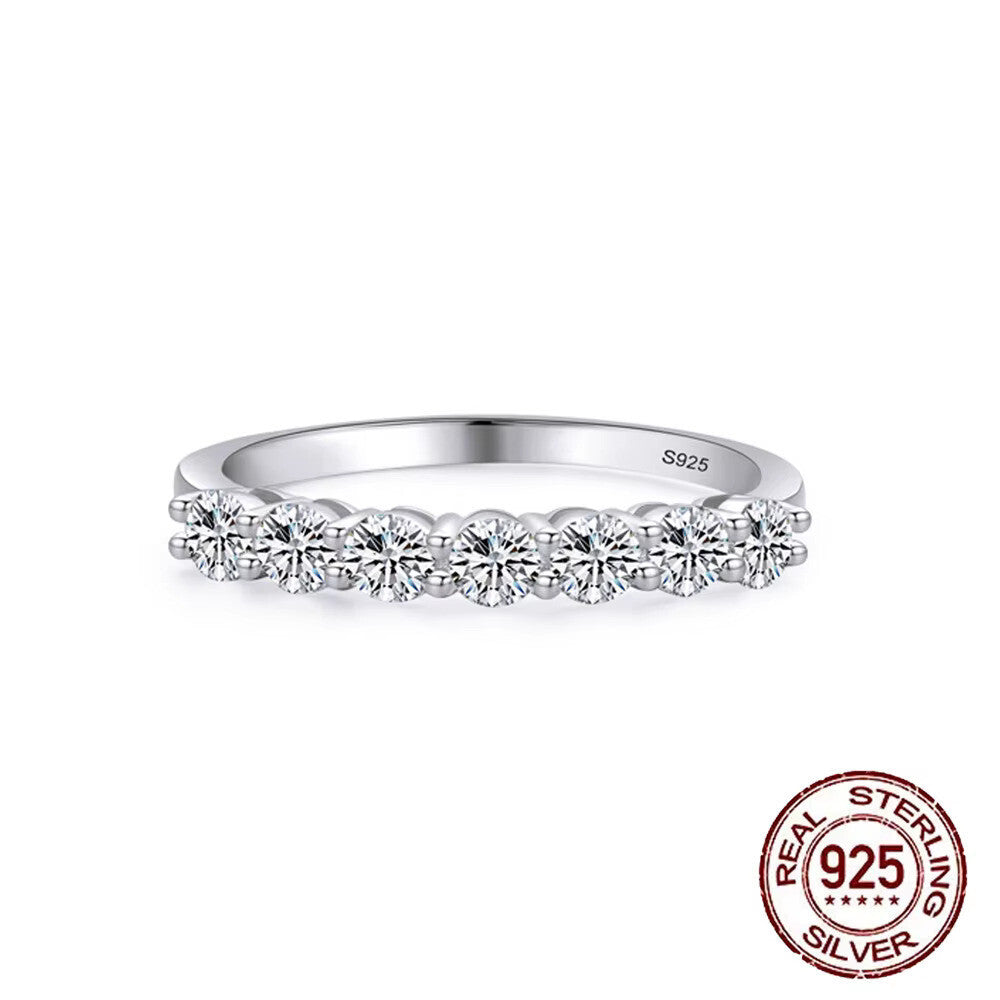 Echt Schmuck Silber 925 Ring Damen Ring Zirkon Hochwertige Qualität 8 und 9 Gro2