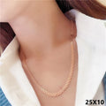 Luxus Damen Halskette breite spitze  585 Rose gold Kette  Schmuck0