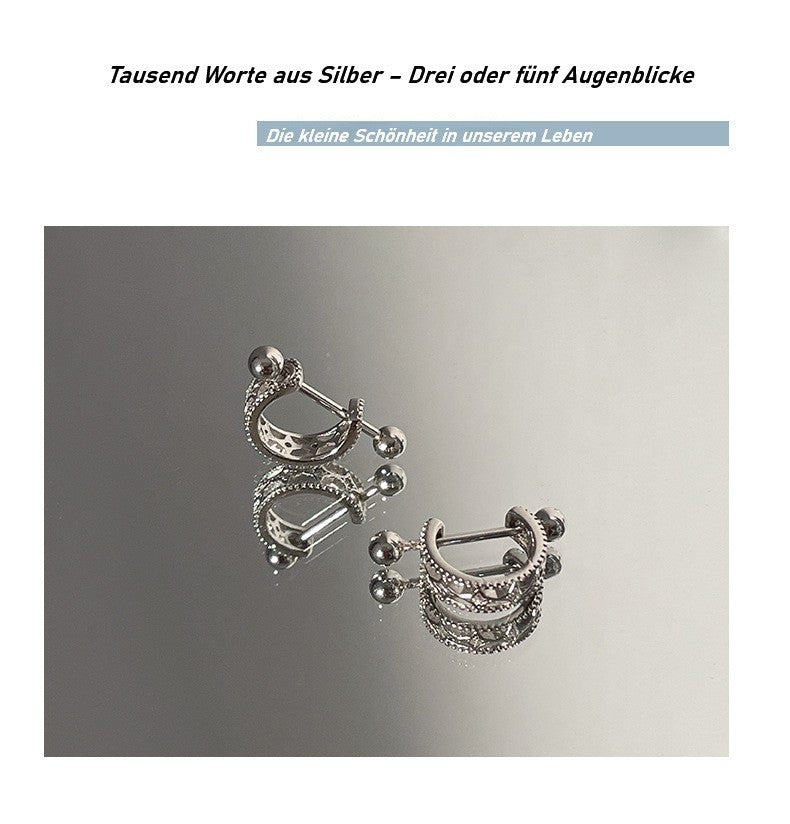 Ohrstecker 925er Silber Damen Herren leicht Luxus Ohrringe Schmuck2