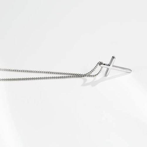 925S Silber Kreuz Halskette 925 Sterling Silber Kreuz Halskette für Frauen 40+51