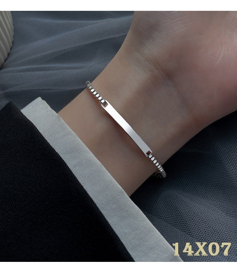 Luxuriöses Armband aus 925er Sterlingsilber, schlicht und einzigartig, minimalis11