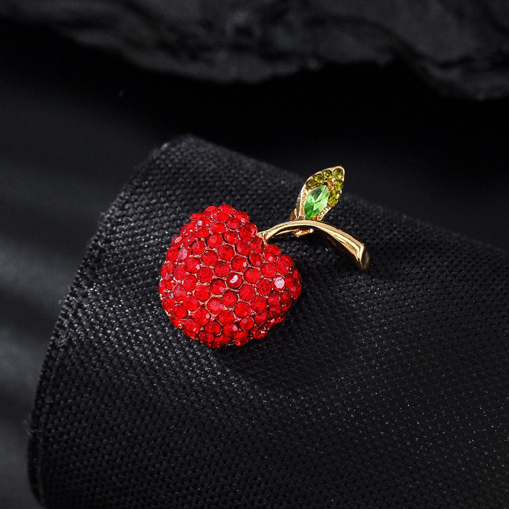 Süße kleine Apfel Brosche, Legierung, , exquisite ObstWäschekl1