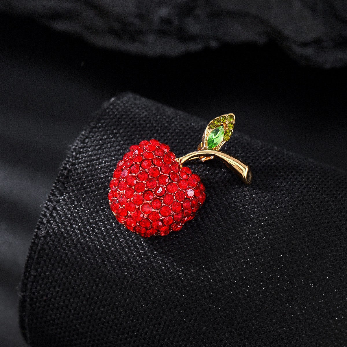 Süße kleine Apfel Brosche, Legierung, , exquisite ObstWäschekl1