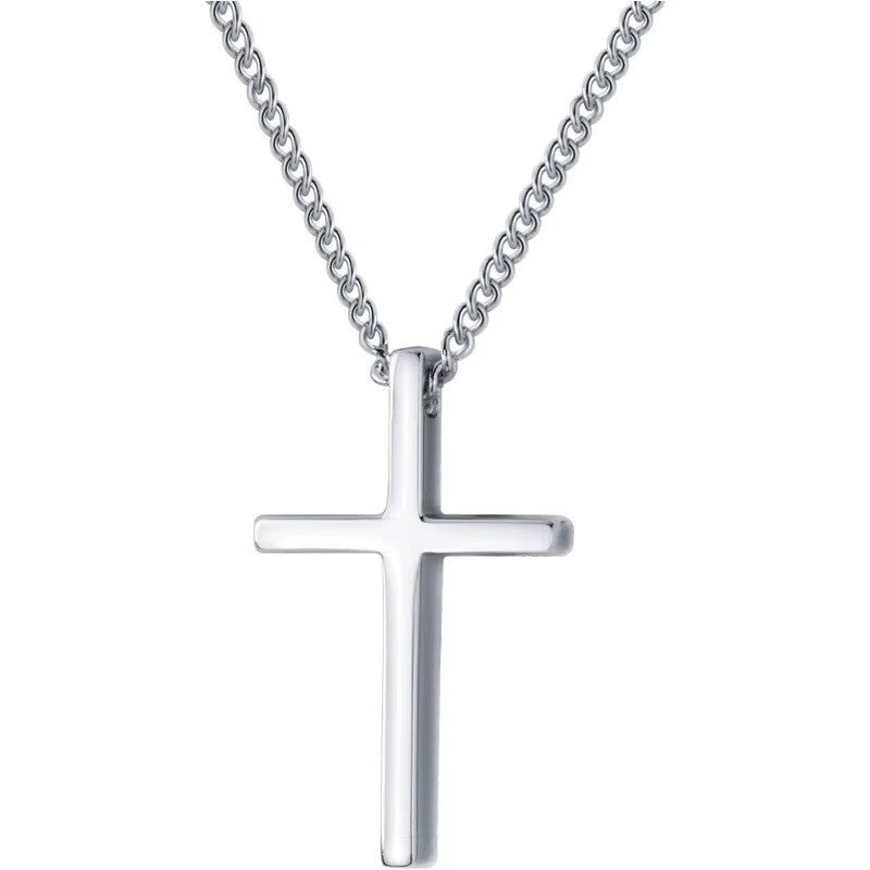 925S Silber Kreuz Halskette 925 Sterling Silber Kreuz Halskette für Frauen 40+54