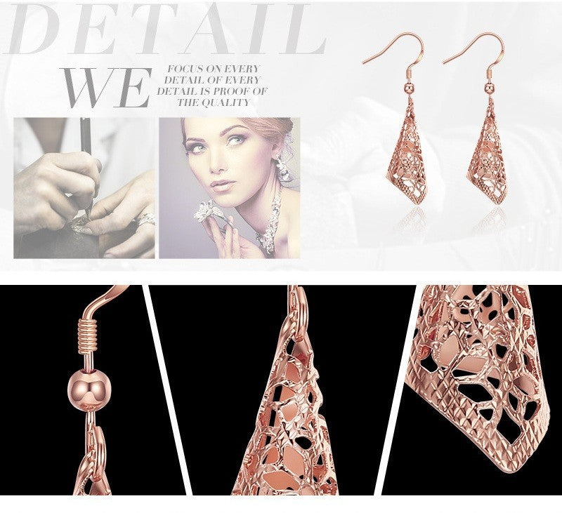 Gold zirkon ohrringe conchförmigen hohl kleine frische romantische stil elegant4