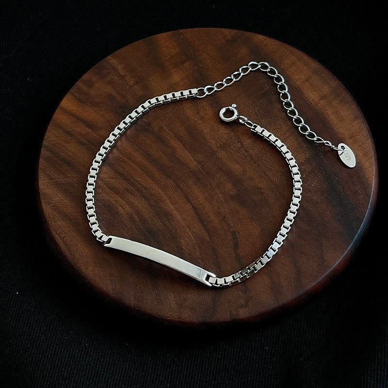 Luxuriöses Armband aus 925er Sterlingsilber, schlicht und einzigartig, minimalis13