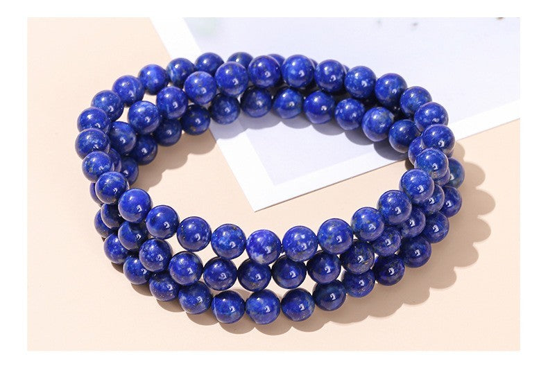 Dreisträngiges Armband 6A Natur Lapislazuli Dreisträngiges Armband Kaiserliches3