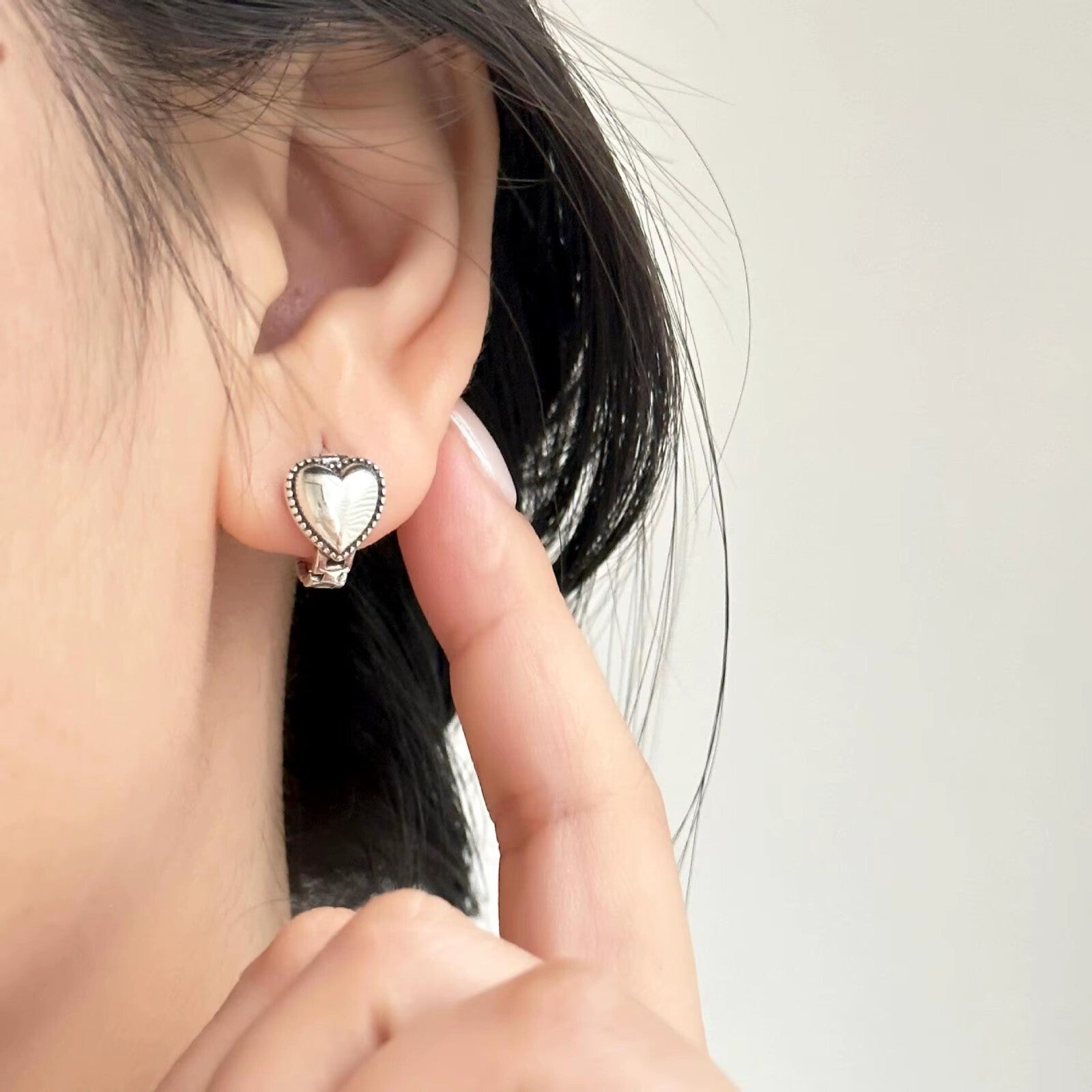 925 Sterling Silber Damen Ohrringe mit der Aufschrift "Retro Love Strap" ketten2