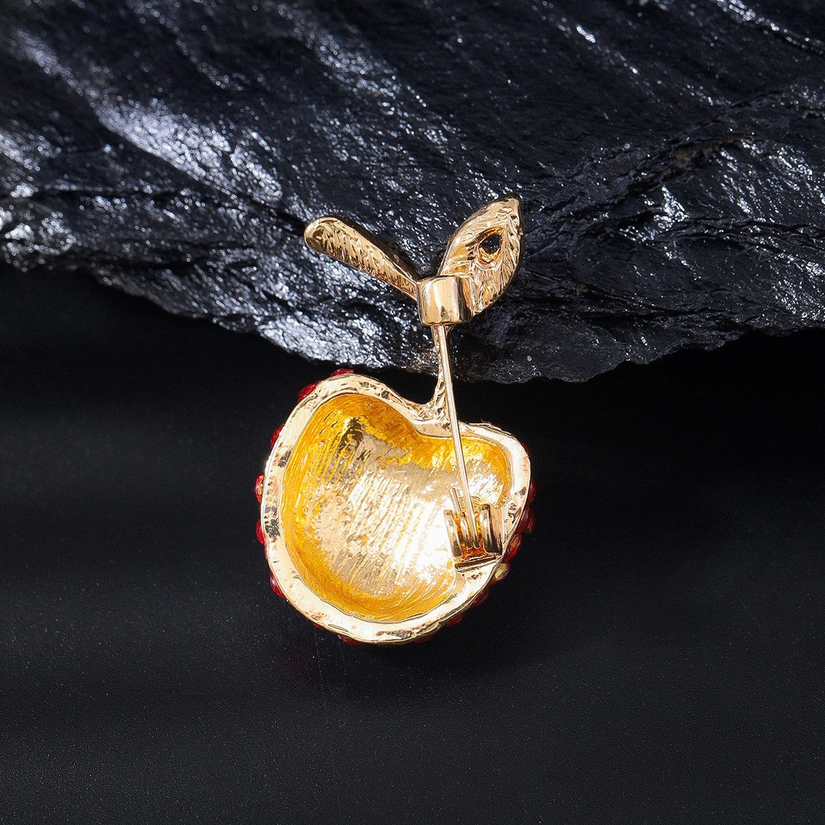 Süße kleine Apfel Brosche, Legierung, , exquisite ObstWäschekl2