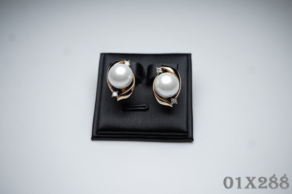 Luxus Damen Perlen Ohrringe in Roségold-Plattierung,Geschenk Imitationsperle9