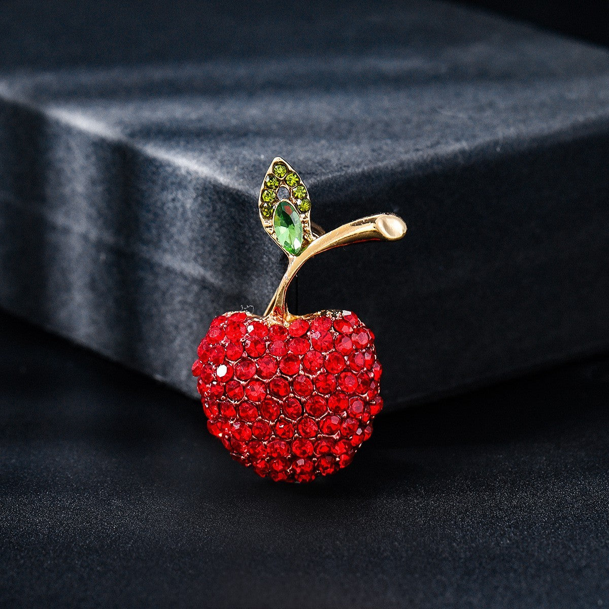 Süße kleine Apfel Brosche, Legierung, , exquisite ObstWäschekl6
