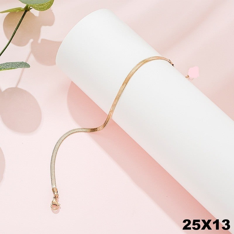 Luxus Schlangenkette Halskette Edelstahl Rosegold vergoldetet Damen0
