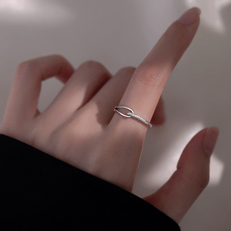 925 Silber Ring Minimalistisch – Verstellbar, Offen, Damen Fingerring  Geschenk4