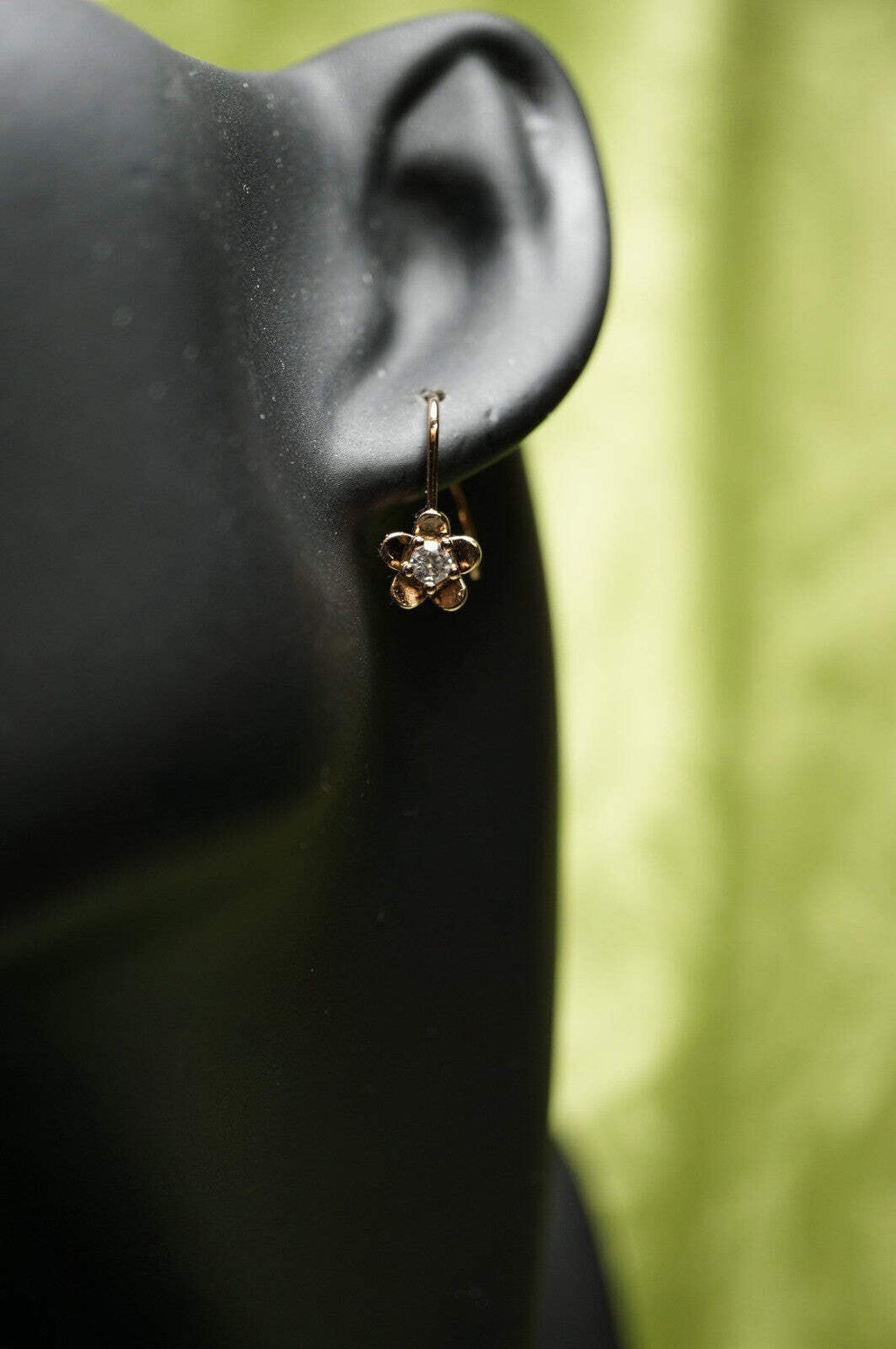 Zierliche Blumen Ohrringe für Mädchen und Frauen14K Rose5