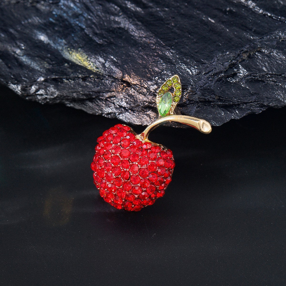 Süße kleine Apfel Brosche, Legierung, , exquisite ObstWäschekl5