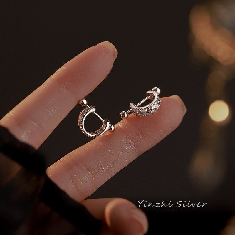 Ohrstecker aus 925er Silber für Damen und Herren, leichte LuxusOhrringe8