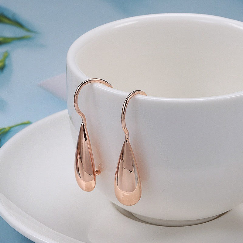 Luxus Damen Wassertropfen Ohrringe für Damen 585 Roségold neu hochwertig6