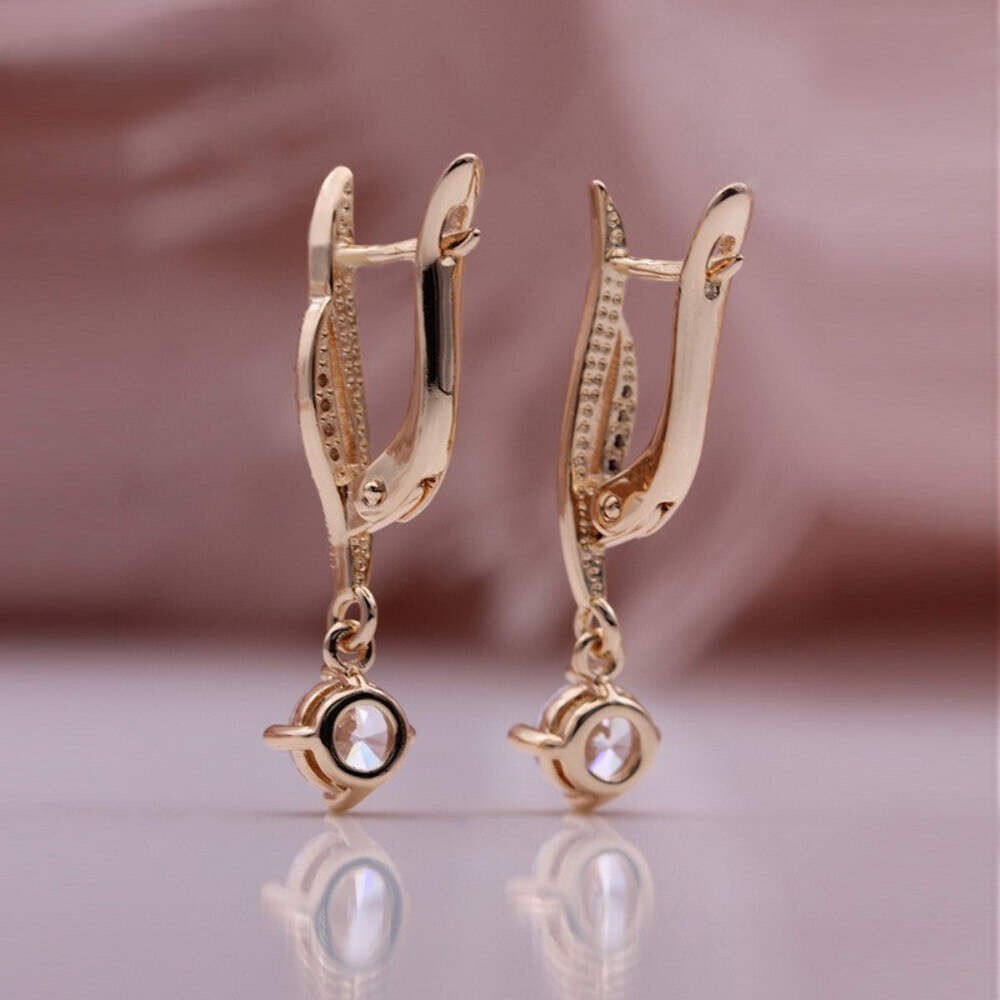 Damen Ohrringe in Roségold (vergoldet) mit Zirkonia7