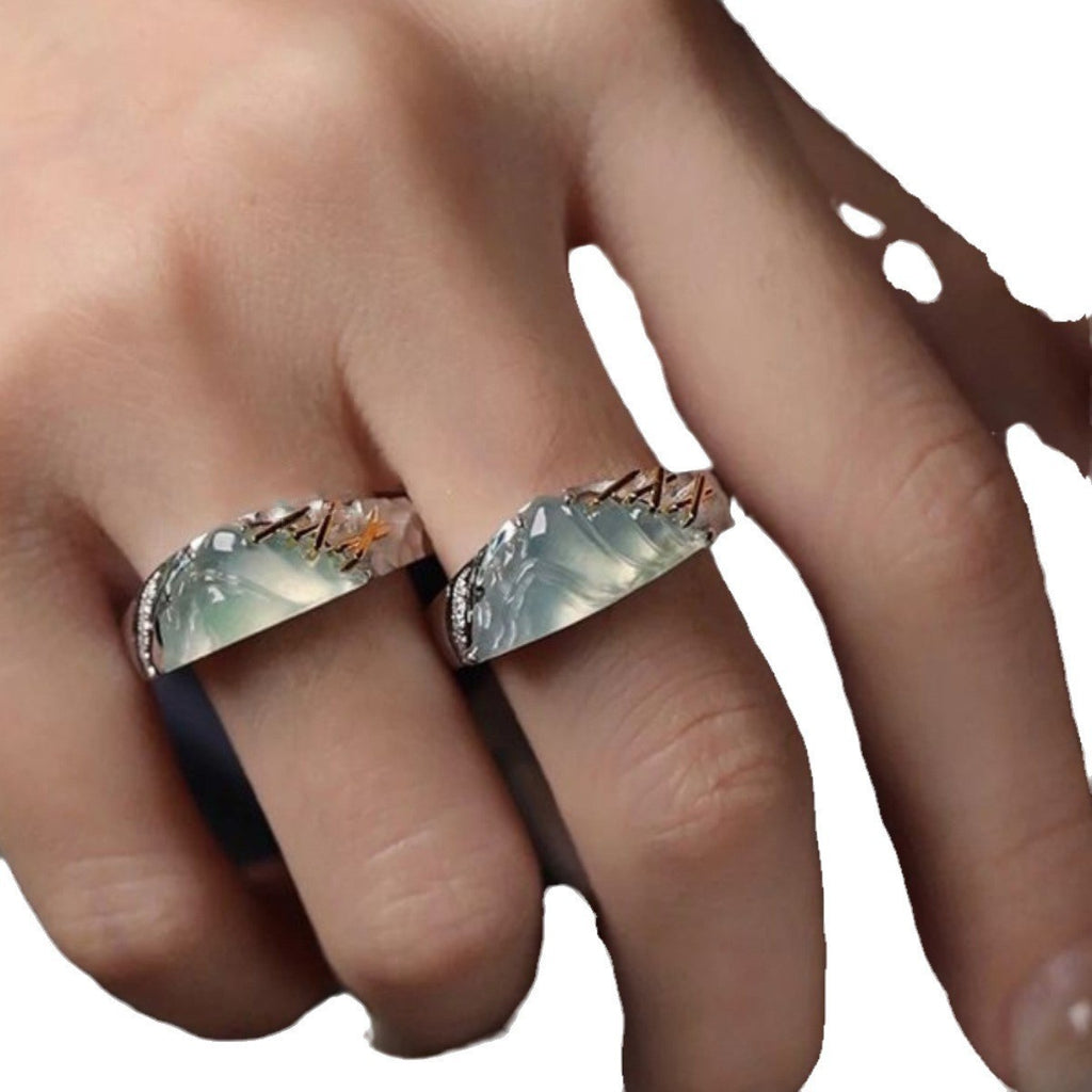 Damen Ring „Ewige Liebe“ von Zhenyuan ist ein einzigartiges und exquisites Schmu1