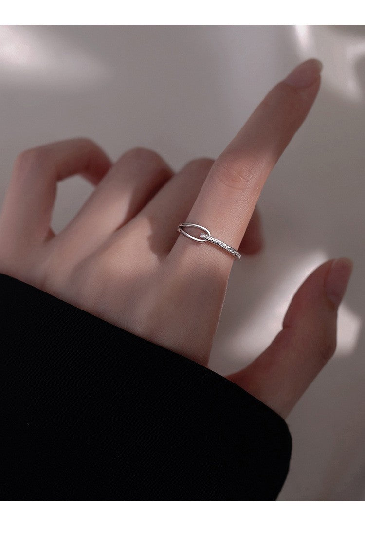 925 Silber Ring Minimalistisch – Verstellbar, Offen, Damen Fingerring  Geschenk5