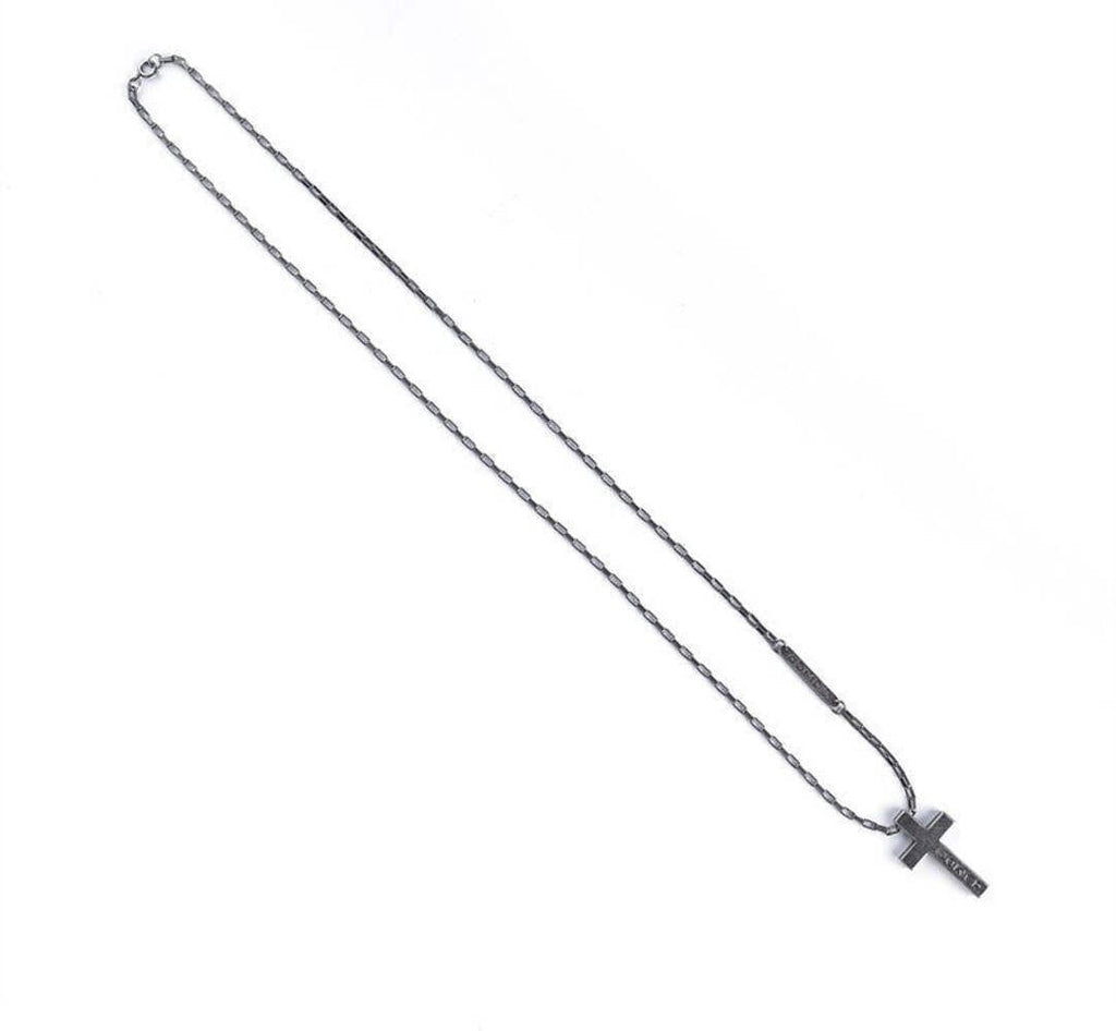 Titanstahl Kreuz Halskette in Retro - Silber Farbe12