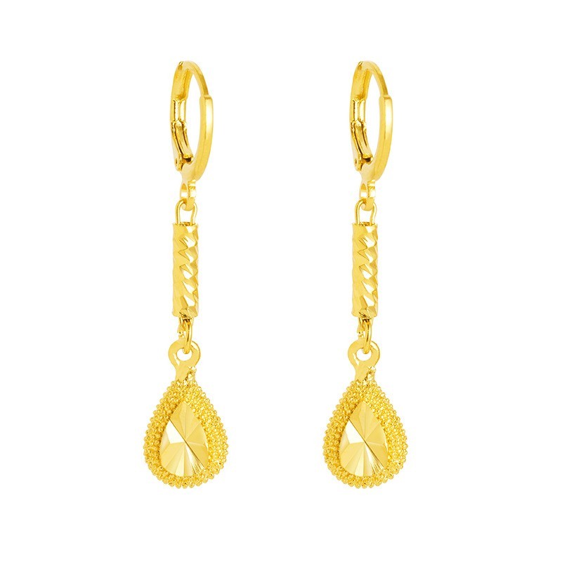Quasten Ohrringe für Damen vergoldete Quastenohrringe für Damen, elegante Tropfe1