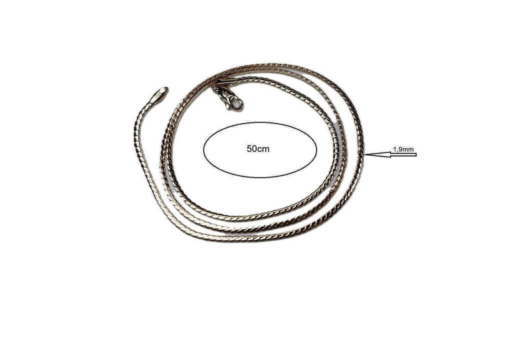 Serpentine S-Gliederung Kette mit Roségold plattiert6