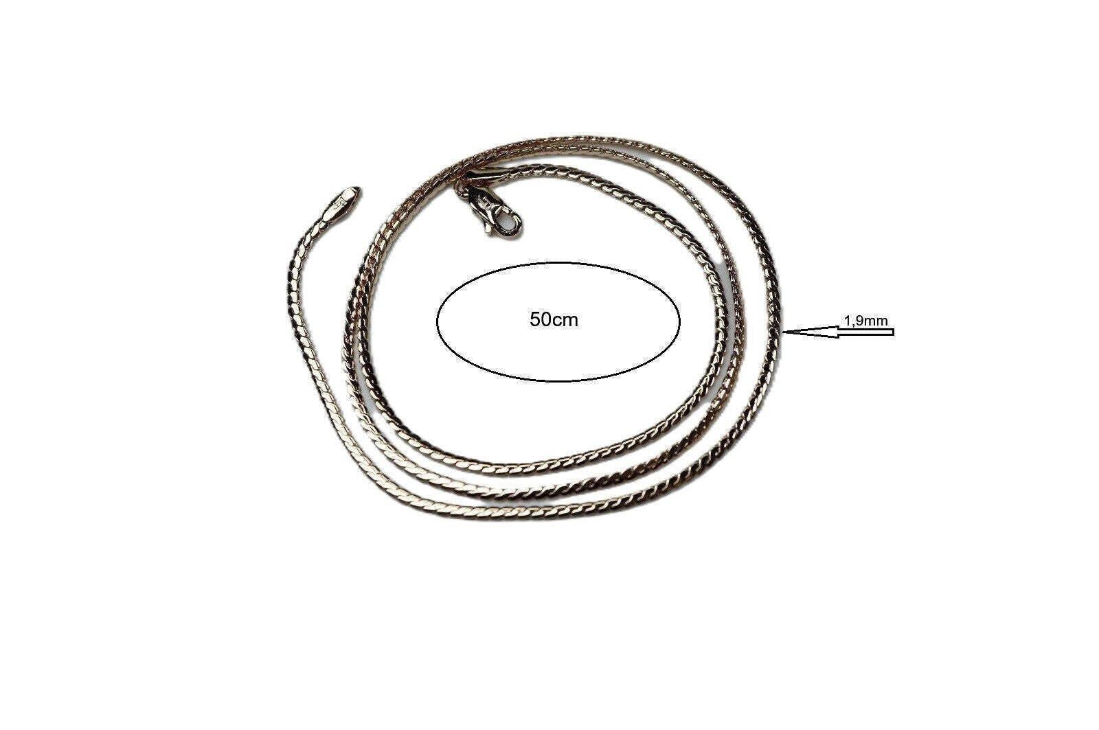 Serpentine S-Gliederung Kette mit Roségold plattiert6