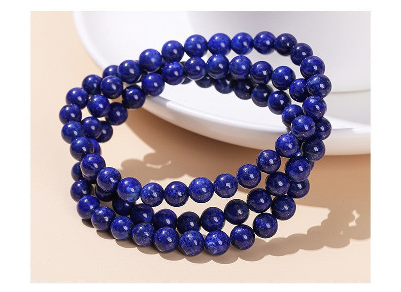 Dreisträngiges Armband 6A Natur Lapislazuli Dreisträngiges Armband Kaiserliches1