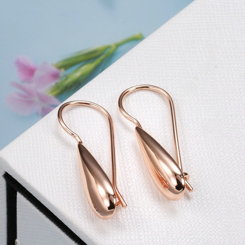 Luxus Damen Wassertropfen Ohrringe für Damen 585 Roségold neu hochwertig3