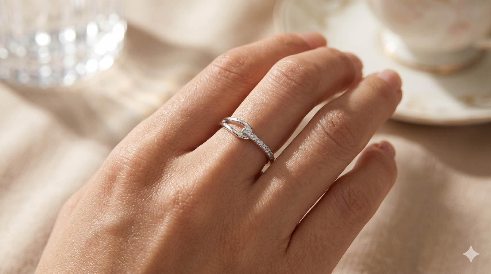 925 Silber Ring Minimalistisch – Verstellbar, Offen, Damen Fingerring  Geschenk0