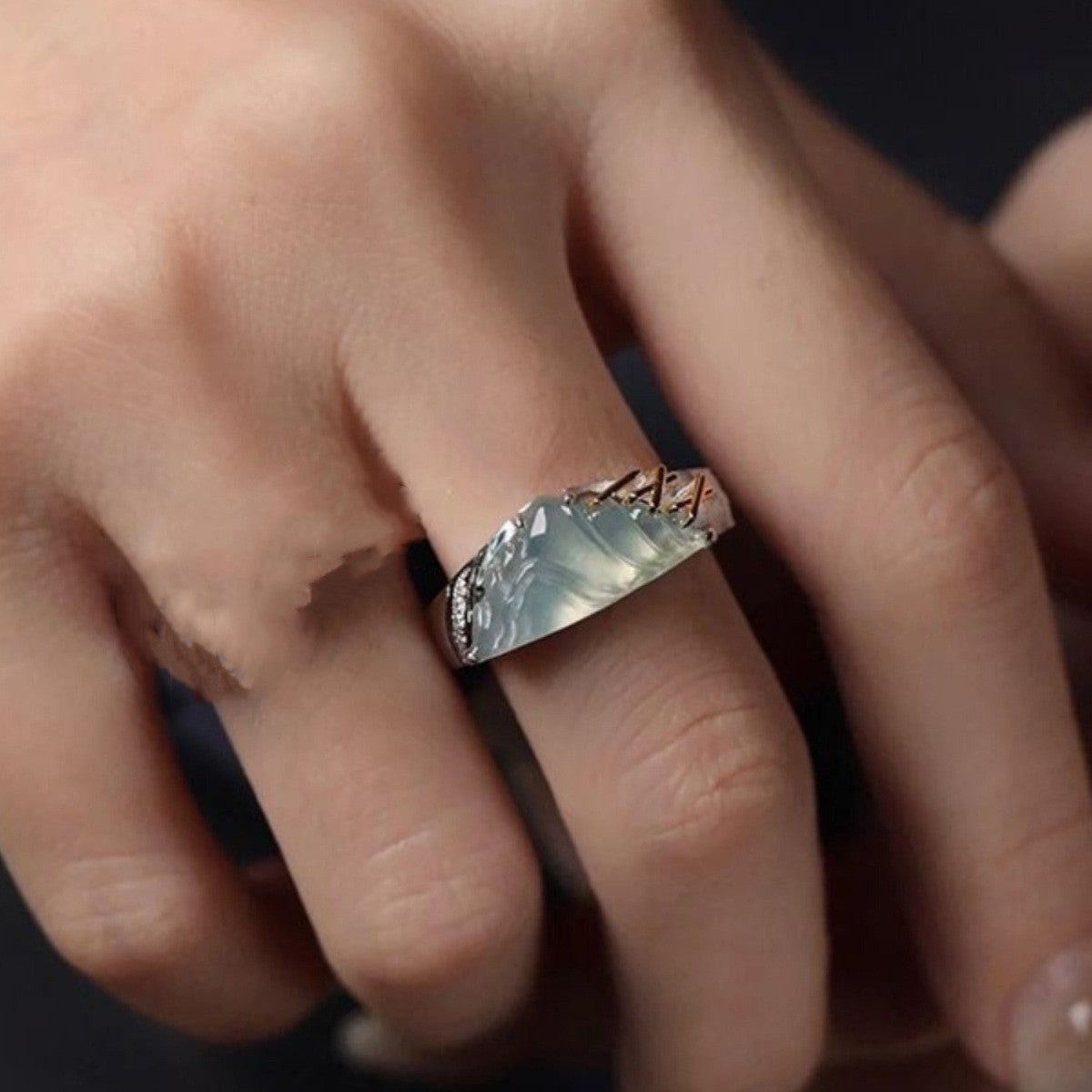Damen Ring „Ewige Liebe“ von Zhenyuan ist ein einzigartiges und exquisites Schmu5