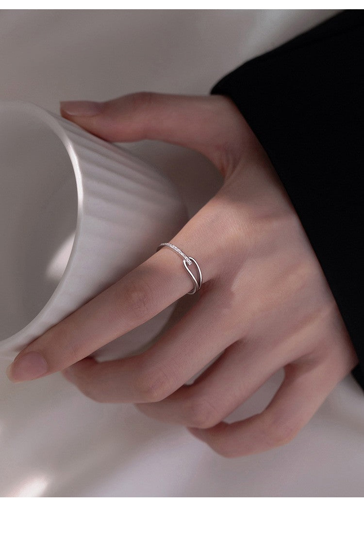 925 Silber Ring Minimalistisch – Verstellbar, Offen, Damen Fingerring  Geschenk3