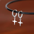 Ohrringe Creole 925 Sterling Silber Sternförmige Ohrringe Hüpfen personalisierte0