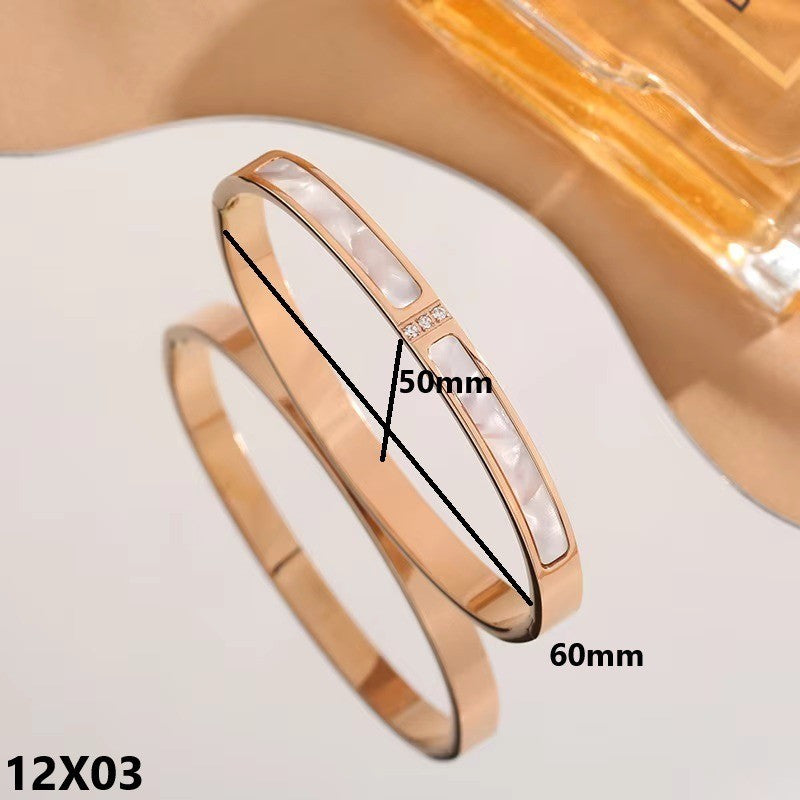 Armband Roségold plattiert wasserdicht Damen Herren Schmuck Geschenk4