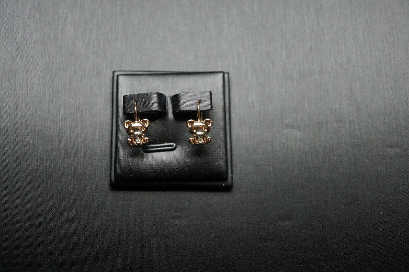 Haken Ohrringe mit Bärenmotiv für Mädchen, Zweifarbig mit Roségold-Plattiert15