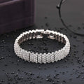 Tennis Armband Bracelet 18K in Weissgold Farbe mit Natürlich AAA Zirkon Kristall0