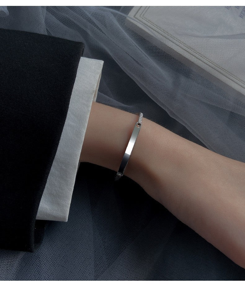 Luxuriöses Armband aus 925er Sterlingsilber, schlicht und einzigartig, minimalis4