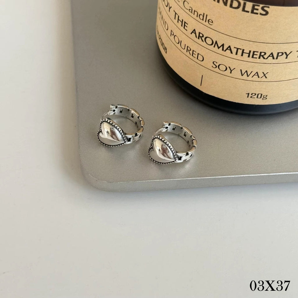 925 Sterling Silber Damen Ohrringe mit der Aufschrift "Retro Love Strap" ketten1