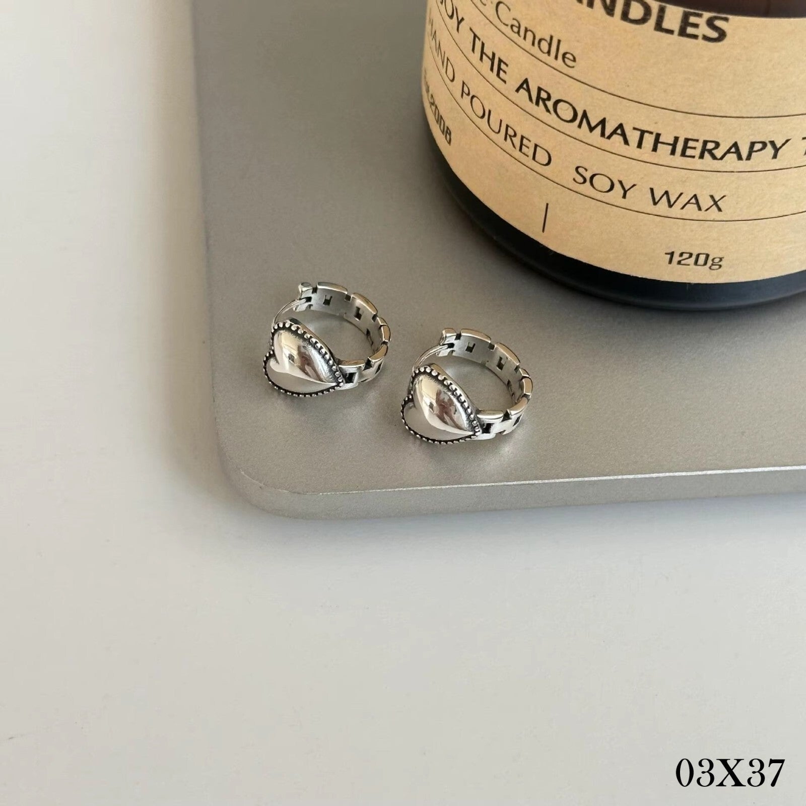 925 Sterling Silber Damen Ohrringe mit der Aufschrift "Retro Love Strap" ketten1