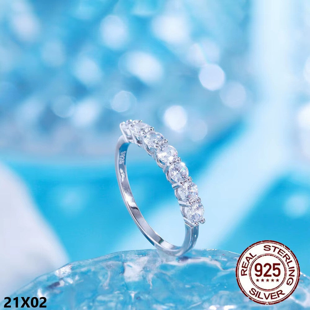 Echt Schmuck Silber 925 Ring Damen Ring Zirkon Hochwertige Qualität 8 und 9 Gro1