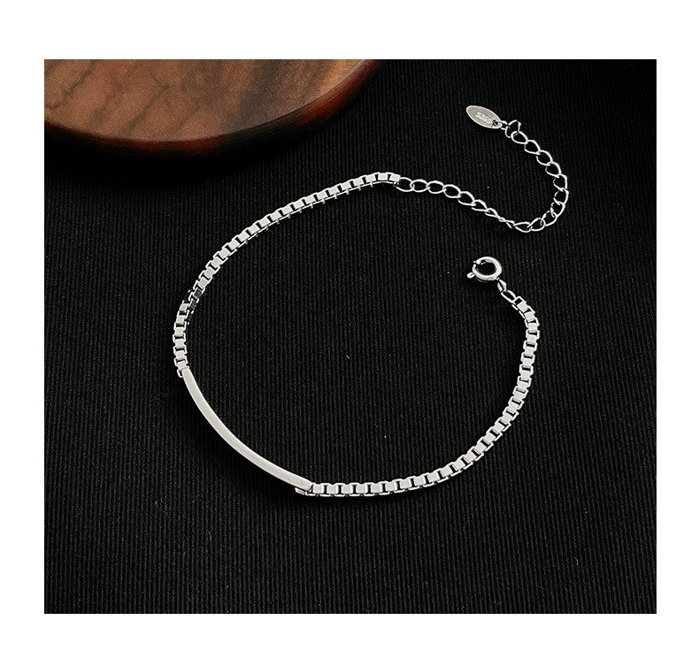 Luxuriöses Armband aus 925er Sterlingsilber, schlicht und einzigartig, minimalis5