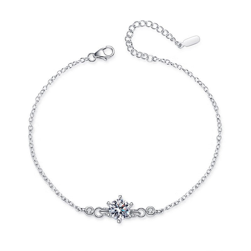 Damen Armband aus 925er Sterlingsilber mit sechs Krappen, einzigartiges Design7