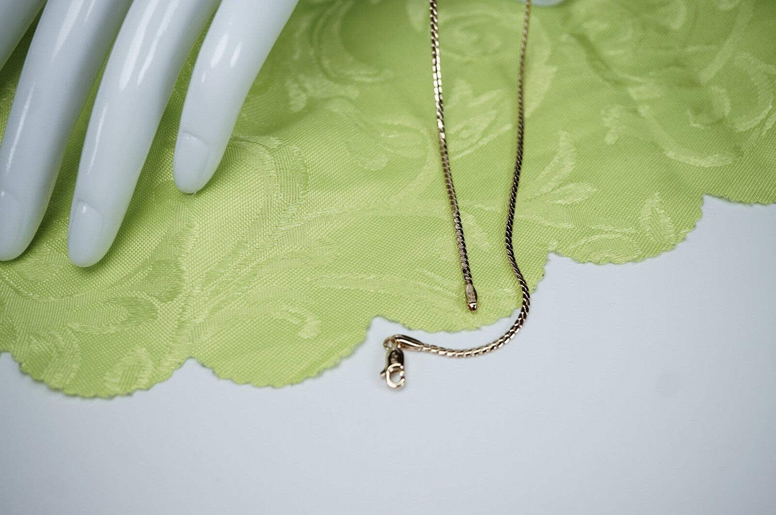 Serpentine S-Gliederung Kette mit Roségold plattiert10
